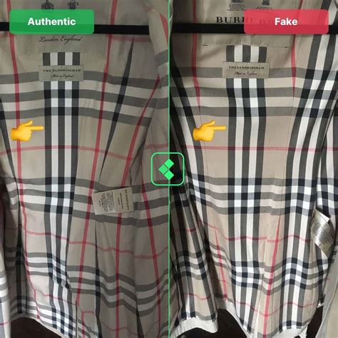 pattern doesn't line up for burberry trench coat fake|burberry coat counterfeit.